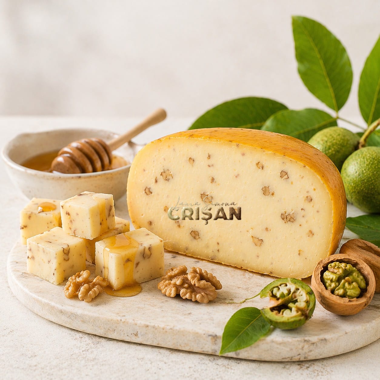 Cașcaval Gouda Nuci verzi