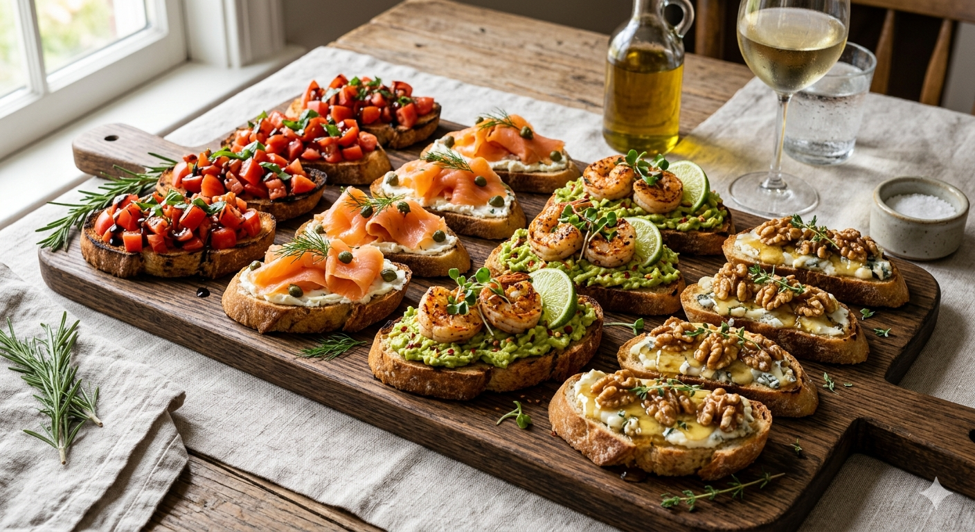 Mozaic Mediteraneean Bruchetta